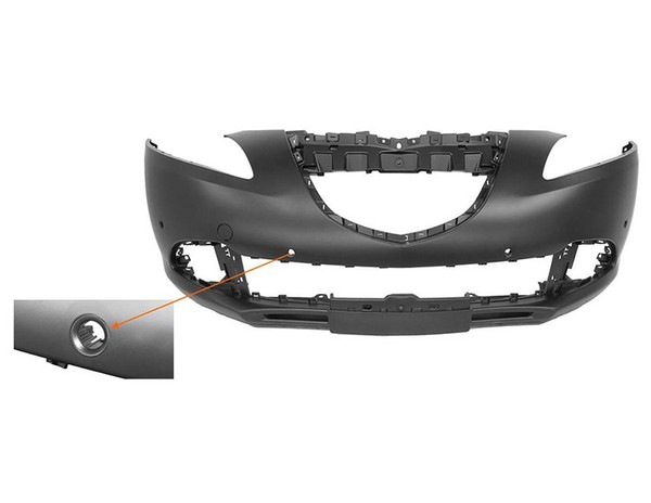 StoßStange Vorne FÜR Lancia Ypsilon 2011-2015 Lackierbar M/Pdc-image