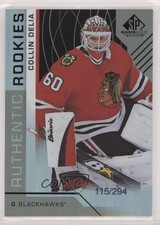 2018 Upper Deck SP Game Used Authentic Rookies Rainbow 115/294 Collin Delia 6xl