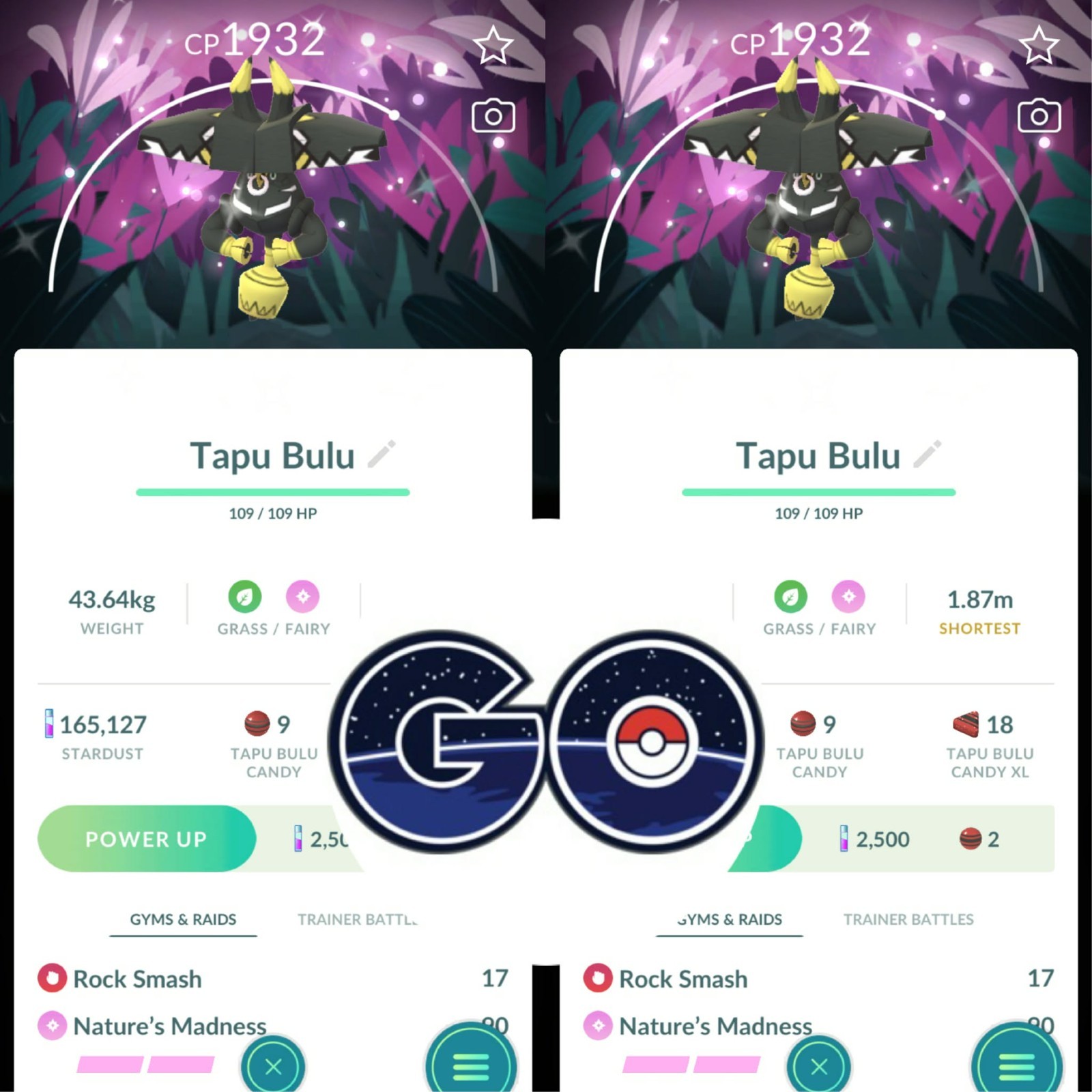 Pokémon Go - Shiny Tapu Bulu Special Background - Mini PTC have 80k Stardusts