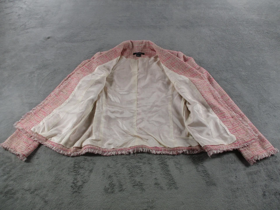 Chaqueta Karen Kane Lifestyle Mujer 6 Rosa Tweed Flecos Boucle Blazer Forrado Foto 2 de 4