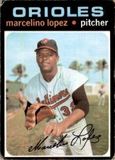 1971 TOPPS MARCELINO LOPEZ BALTIMORE ORIOLES #137 EX