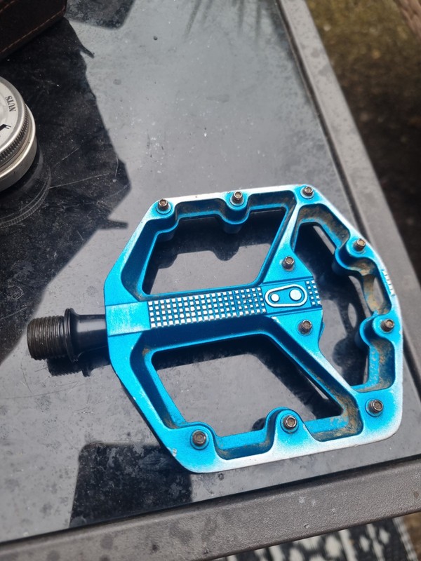 Crankbrothers Stamp 7 Small Blue Flat Pedals MTB Enduro Downhill Bike