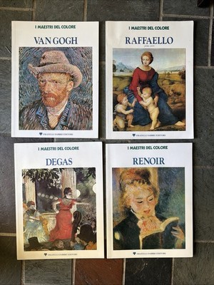 i maestri del colore Lot Of 4 Art Books DEGAS. RAFFAELLO, RENOIR, VAN GOGH
