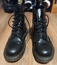 Black Leather Doc Martens Boots Air Wair"The Original"US 10 Women Uk 8 US Mens 9