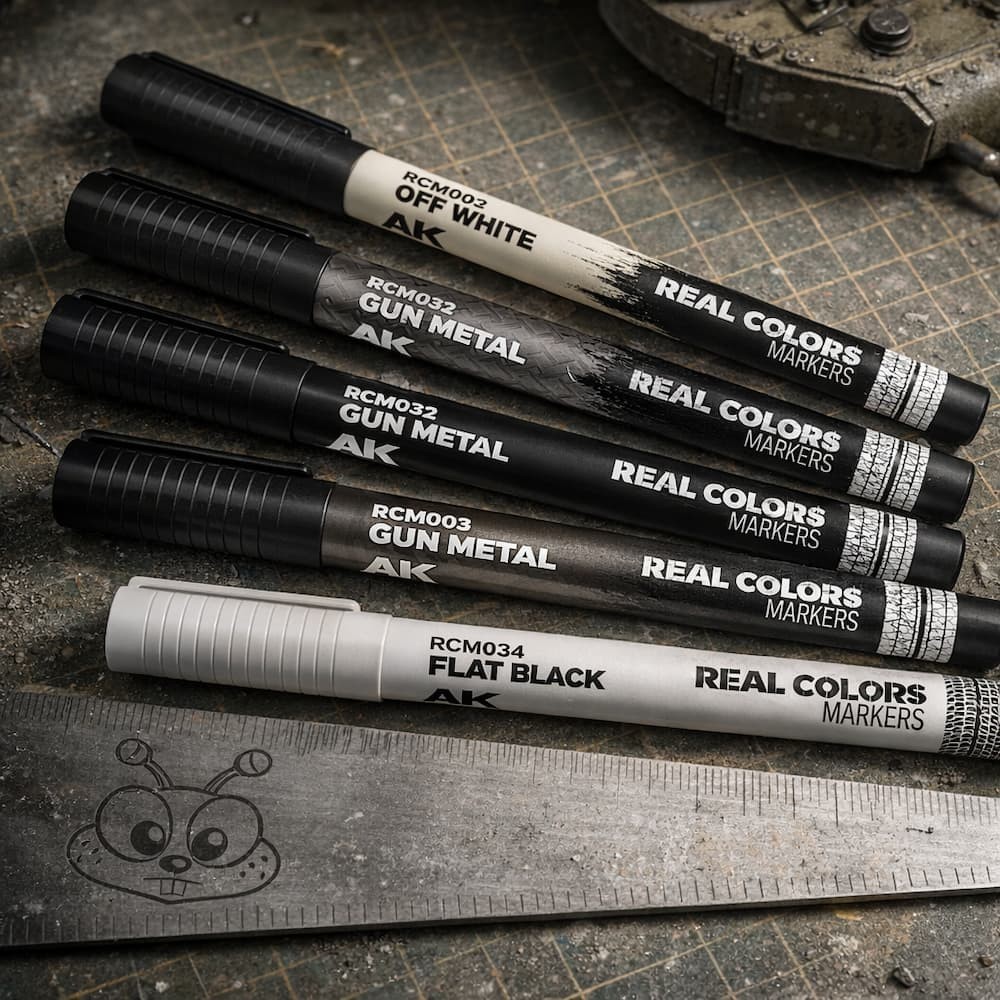 🖤Rubber Black - RCM001 (Warhammer Army Brush Tip)