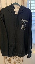 Disney Parks Authentic Original Mickey Mouse Full Zip Hoodie dark gray 3X Fleece
