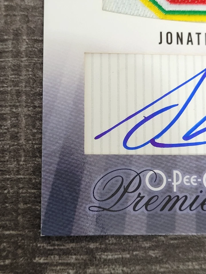 2009-10 O-Pee-Chee Premier Costuras Autografadas Jonathan Toews #APS-TW /25 - Imagem 4 de 4