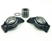 Treal TRLX002VFR62N Aluminum 7075 Rear hubs for Traxxas X-Maxx (Black)