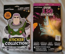 Buzz Light Year Toy Story Sticker Books Lot Of 2 New
