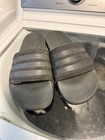 womens adidas slides size 9 Black — photo 1
