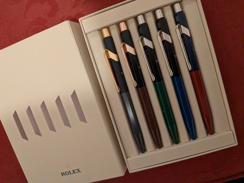 Rolex Ballpoint Pen Set of 5 Caran D'Ache Pens GMT (Brand New)