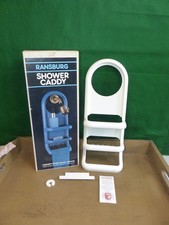 NEW Vintage RANSBURG Shower Caddy BY COSCO inc. 21" WHITE 07500-702 made in USA