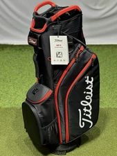 Titleist Cart 14 Golf Cart Bag TB22CT6 Black/Black/Red NEW!