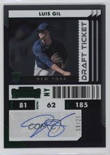 2022 Chronicles Contenders Rookie Ticket Draft Green /50 Luis Gil #14 Auto v9t