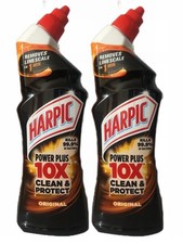 Harpic Power Plus Original Toilet Cleaner 2 X 750ml Kills 99.9% Bacteria. 6.63 per litre