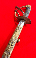 Antigua Espada Fraternal Henderson-Ames Sable Caballeros Templarios Pitia Ceremonial