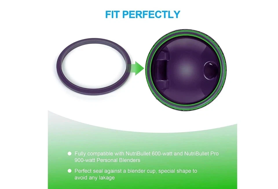 3pcs Gasket Seal Rings for Nutribullet 600w 900w Blender Replacement Parts - Image 4 of 4
