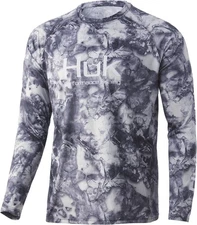 HUK Men's Pursuit Vented Long Sleeve 30 UPF Fishing Shirt