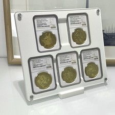 5CT Acrylic Display Stand Case Holder for NGC Graded Coin Slab Storage Box