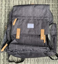 Eddie Bauer Legend Backpack Diaper Bag w/ 7 Pockets, Grey Heather Color