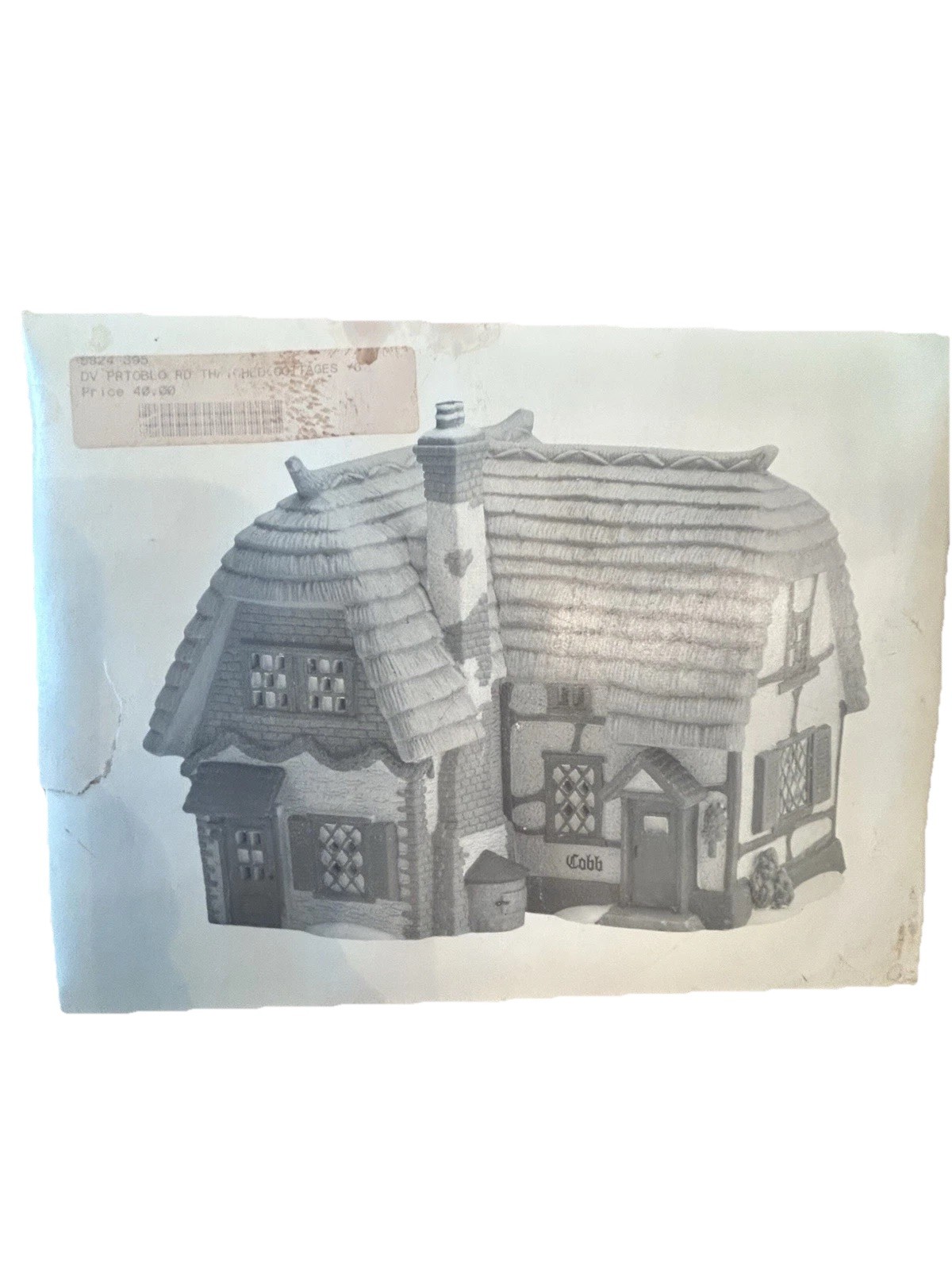 Vintage Dept 56 Heritage Village Cobb Cottage 58246 with Original Box No Light