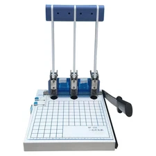 QY-15 Three-Hole Punching Machine Grid Positioning Manual Punching Machine 
