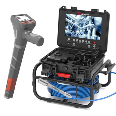 Sewer Camera Self-Leveling with Locator, 512Hz Drain Camera with Distance Counte