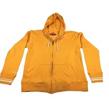 Mitchell Ness Women's XL Yellow Full Zip Hoodie Sweatshirt NWOT 100 Cotton