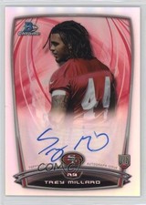 2014 Bowman Chrome Rookie Refractor Auto Trey Millard #RCRA-TMI Auto 2qw