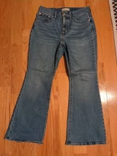 Madewell Jeans 28P 28 Petite The Perfect Vintage Flare Blue Denim High Rise Boho