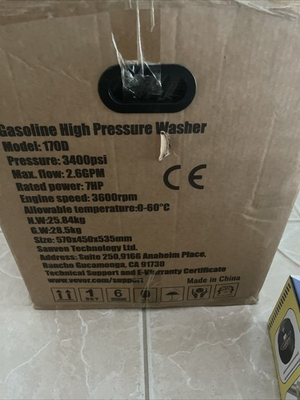 #ad VEVOR 3400 PSI 2.6 GPM Gas Pressure Washer 7HP Engine 15quot; Surface Cleaner New $325.00