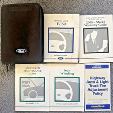 Ford F-150 2000 manual del propietario con estuche de tela con cremallera 1997 a 2003
