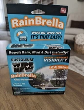 NIB! Rust - Oleum Wipe RainBrella Glass Treatment