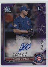 2022 Bowman Draft Chrome Pick Purple Refractor /250 Brandon Birdsell Auto 06gz