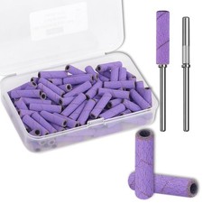 100 Pcs 20MM Super Long Small Sanding Bands & Small Mandrel Bit,240# Extra Lo...