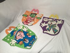 Lot Of 3 Vintage McDonald s Halloween Candy Bags McBoo 1991 Witch, Ghost Frank