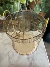 360 2 Tier Rotating Makeup Organizer Rack Cosmetic Countertop Storage Holder Dis