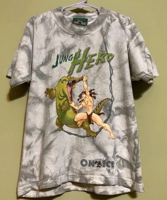 Vtg Tarzan Shirt Tie Dye Y2K 00s Disney On Ice Kids Tee Vintage Medium