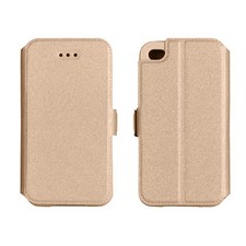ETUI FOLIO RABAT POUR SONY XPERIA Z5 MINI Z5 COMPACT OR GOLD