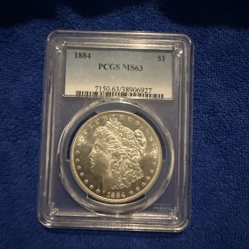 1884 P Morgan Silver Dollar PCGS MS63