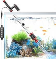 Aquarium Vacuum Gravel Cleaner, 36W Electric Fish Tank Cleaner Vacuum, 8 in 1 Mu