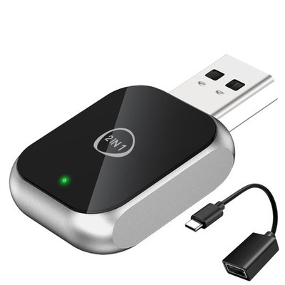 Android Auto Wireless Adapter Carplay - 2 in 1 Wireless Android Auto Car Adap...