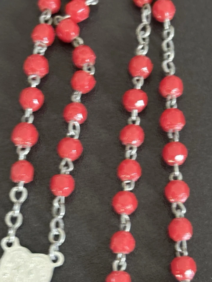 Chapelet Ancien Corail - Photo 3/4