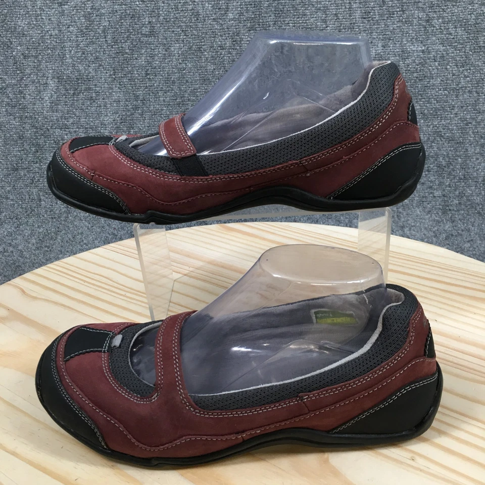 Zapatos Ahnu para mujer 7,5 informales sin cordones cómodos Mary Jane planos 2310MERL borgoña Foto 2 de 4