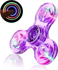 Durable Light-Up Fidget Spinner - Stress Relief Sensory Toy in Gift Box for Kids