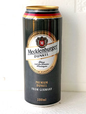 Mecklenburger Dunkel Empty Beer Can 500ml Germany 2026 Bottom Open Collectible