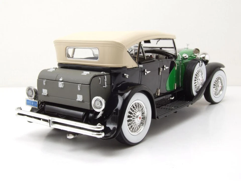 Duesenberg Softtop 1934 schwarz grün Modellauto 1:18 Signature Models - Bild 2 von 4