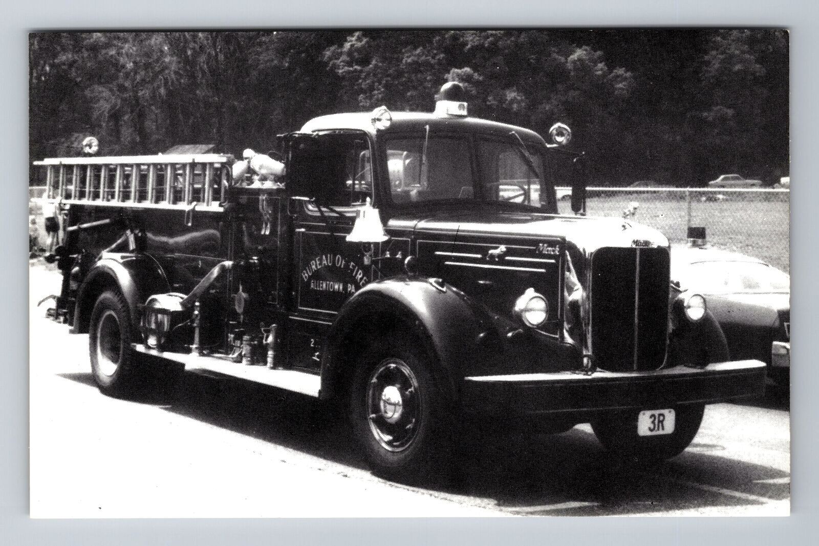 Allentown Fire Department Engine 3R A 1952 Mack, GPM Pumper Vintage Postcard
