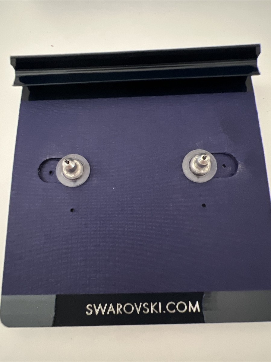 New Swarovski Angelic Stud Earrings, Round cut, White