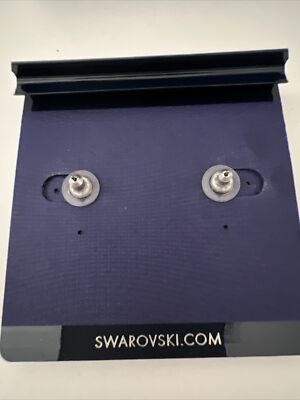 New Swarovski Angelic Stud Earrings, Round cut, White
